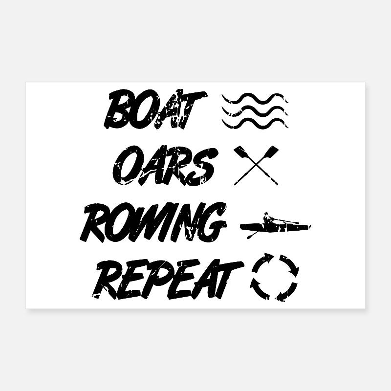 Ruderer Spruch Poster 30x20 cm