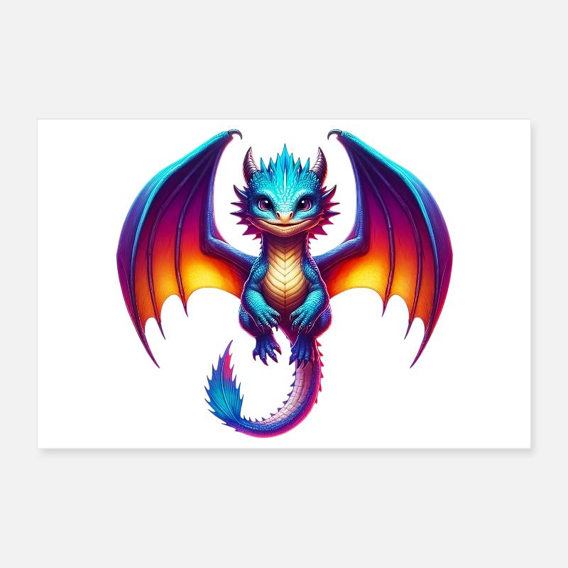 Drache Poster 30x20 cm