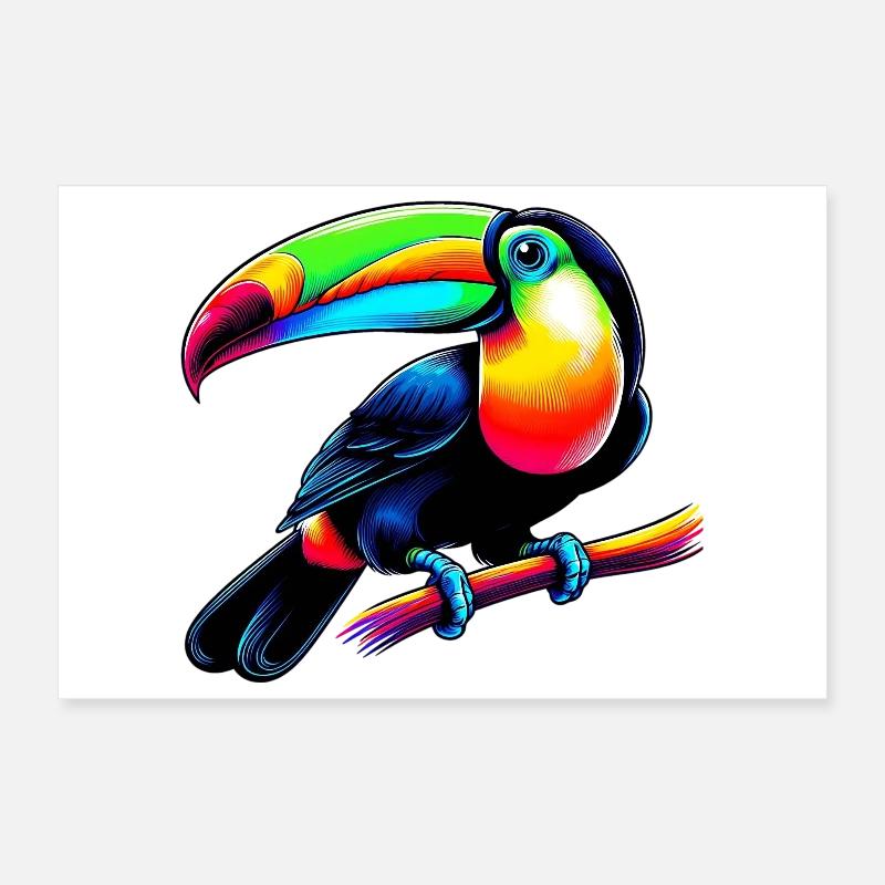 Toucan Poster 12" x 8" (30x20 cm)