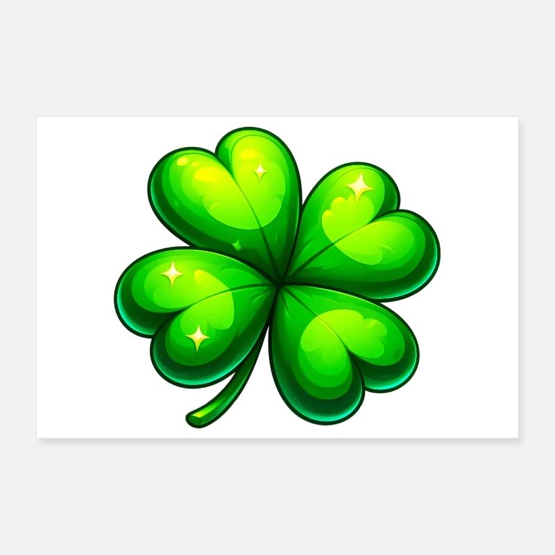 Four-leaf clover Poster 12" x 8" (30x20 cm)