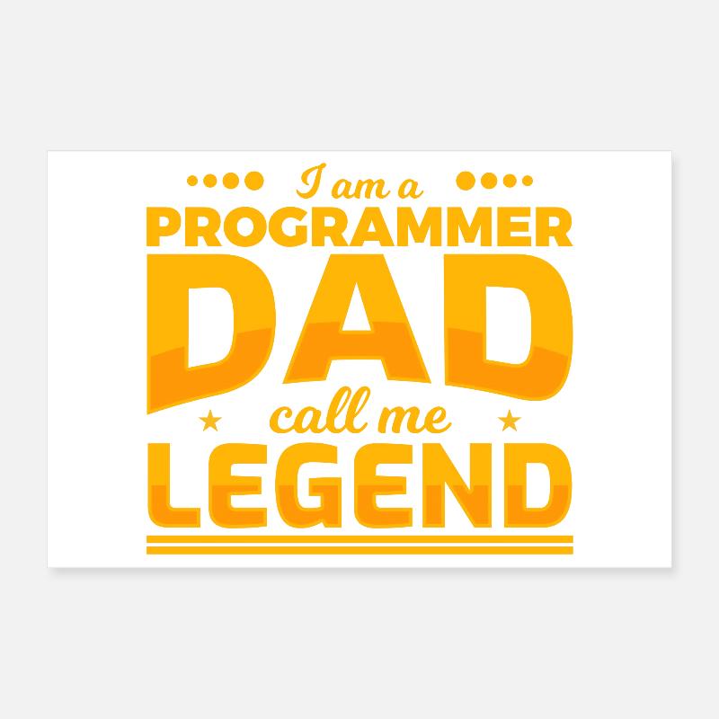 Programmierer Vater Poster 30x20 cm