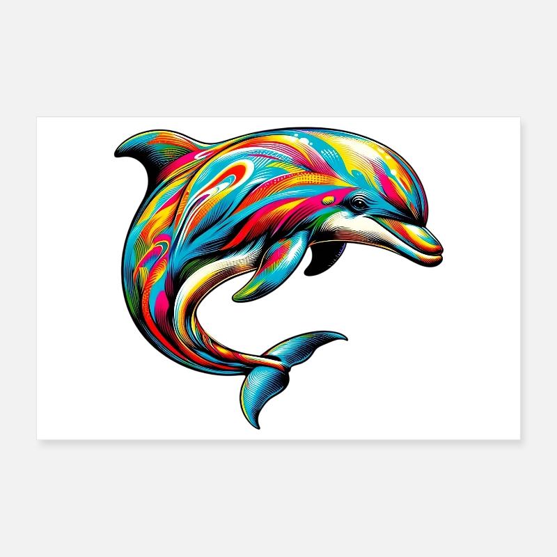 Dauphin Poster 30 x 20 cm