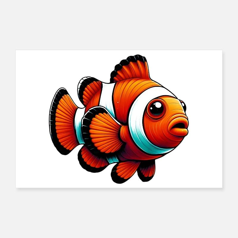 Clownfish Poster 12" x 8" (30x20 cm)