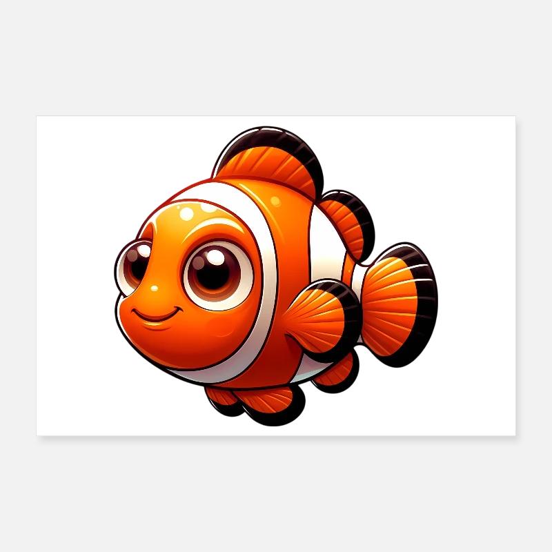 Clownfish Poster 12" x 8" (30x20 cm)