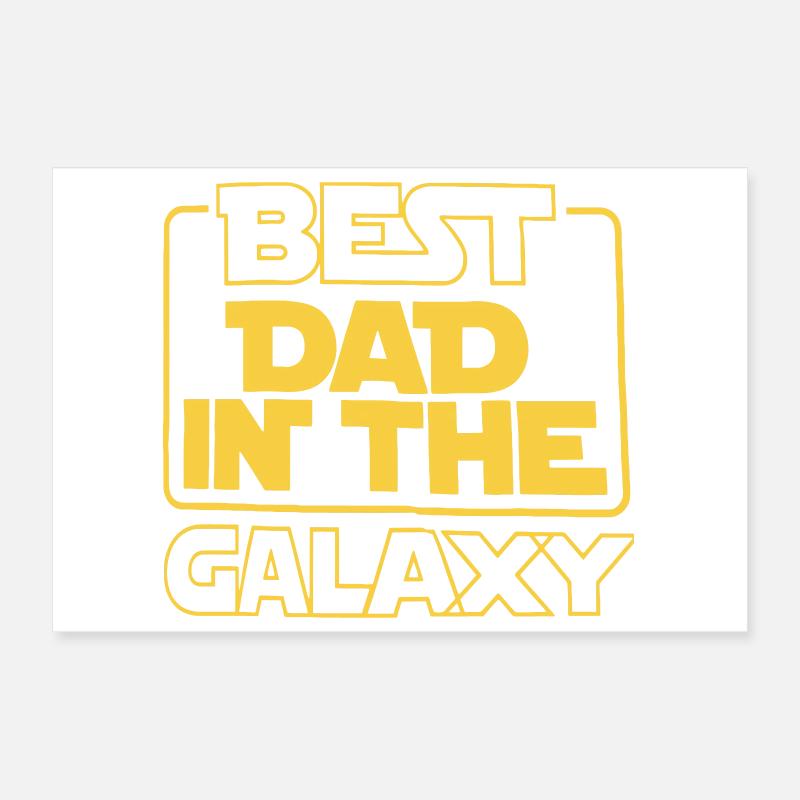 Bester Vater der Galaxis Poster 30x20 cm