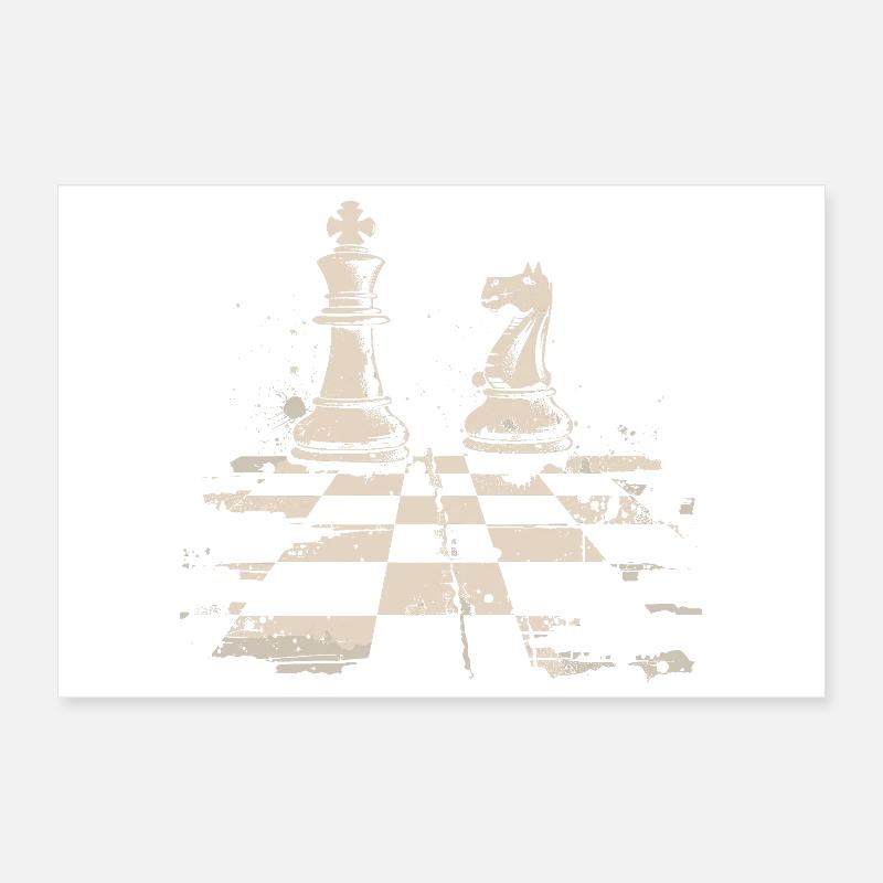 Échecs Poster 30 x 20 cm