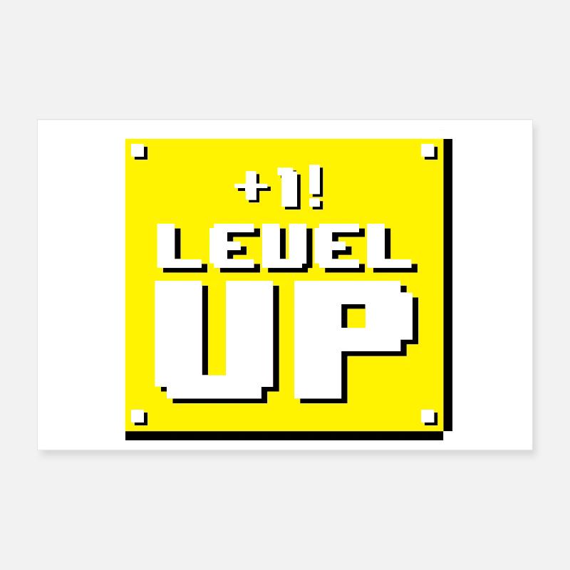 Level up panel Poster 12" x 8" (30x20 cm)