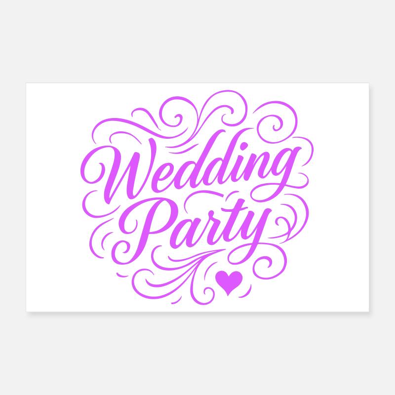 Wedding Party Wedding Party Poster 12" x 8" (30x20 cm)