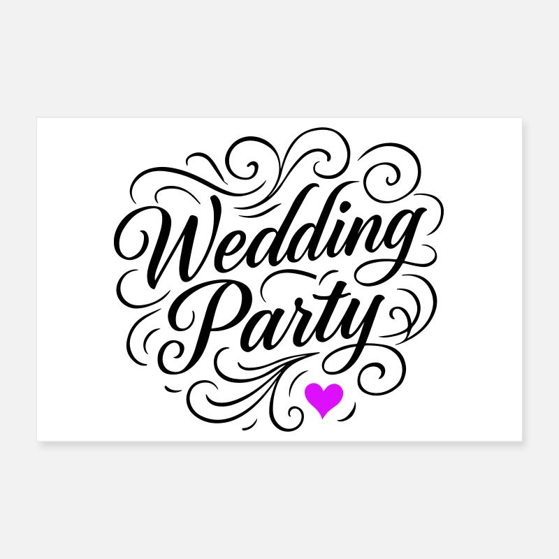 Wedding Party Wedding Party Poster 12" x 8" (30x20 cm)