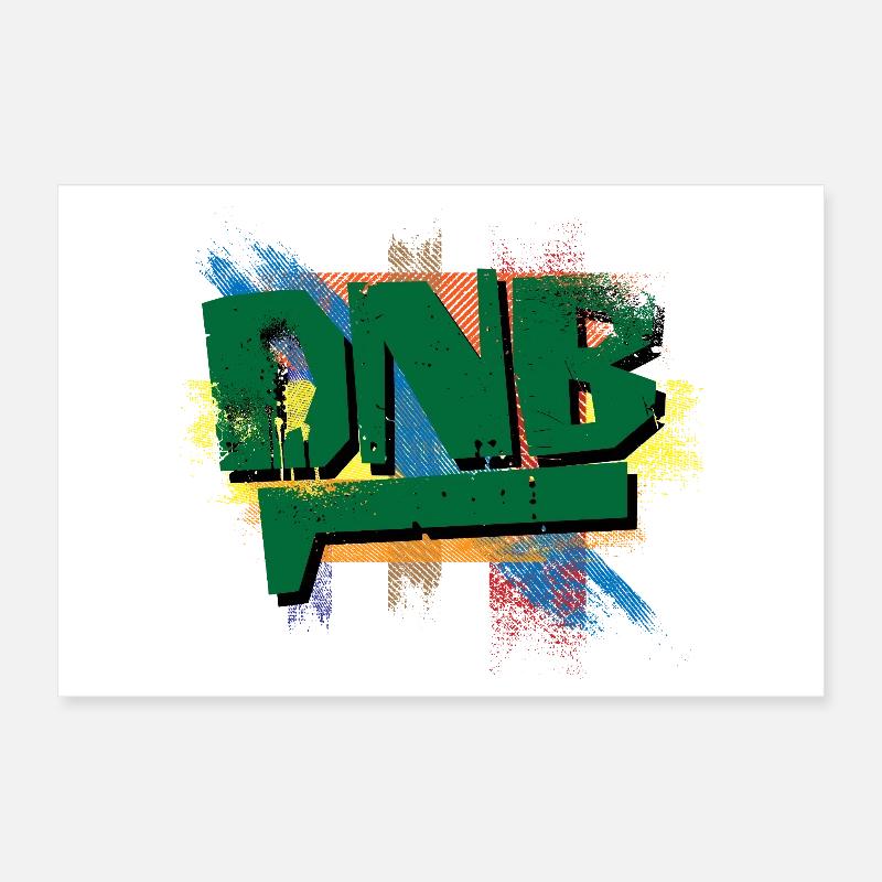 DNB-Graffiti-Ausbruch Poster 30x20 cm