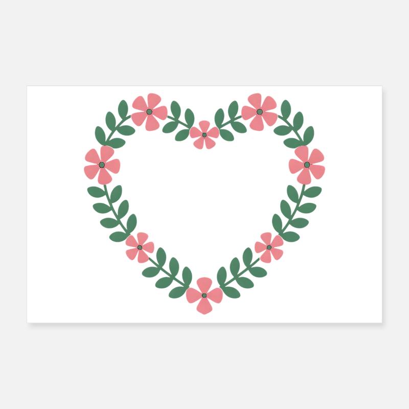 Bride Squad Blumenherz Poster 30x20 cm