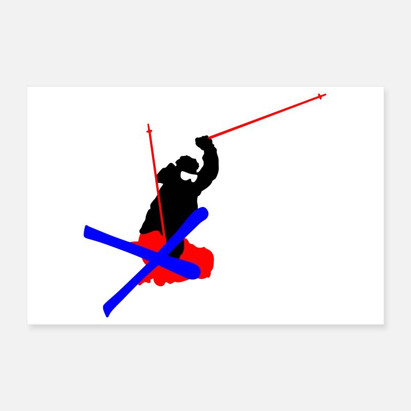 Freestyle ski Poster 30x20 cm