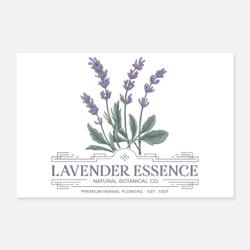 Vintage lavande Poster 30 x 20 cm