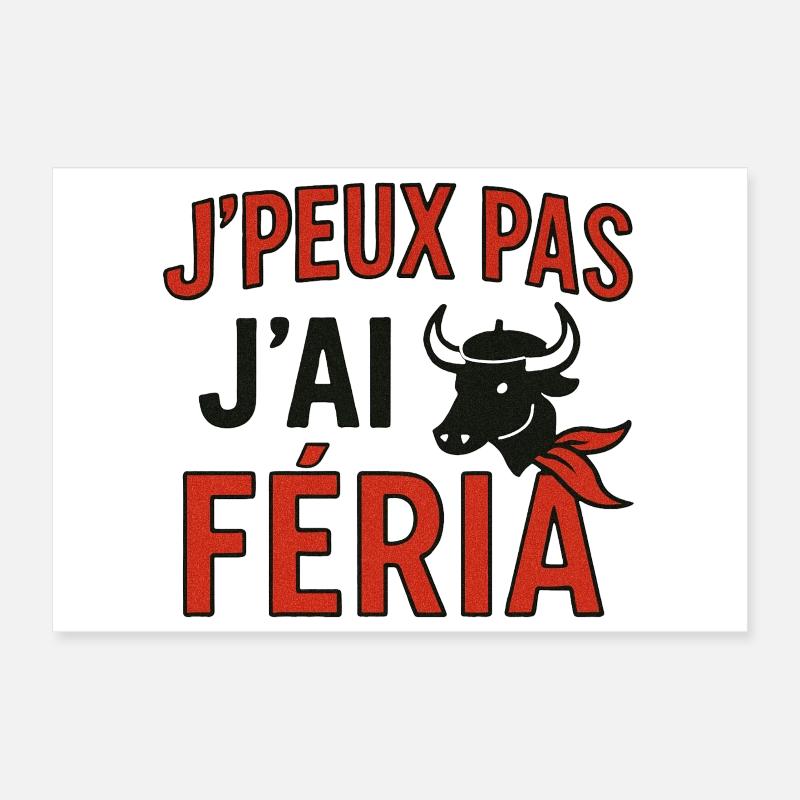 I can't, I feria Poster 12" x 8" (30x20 cm)