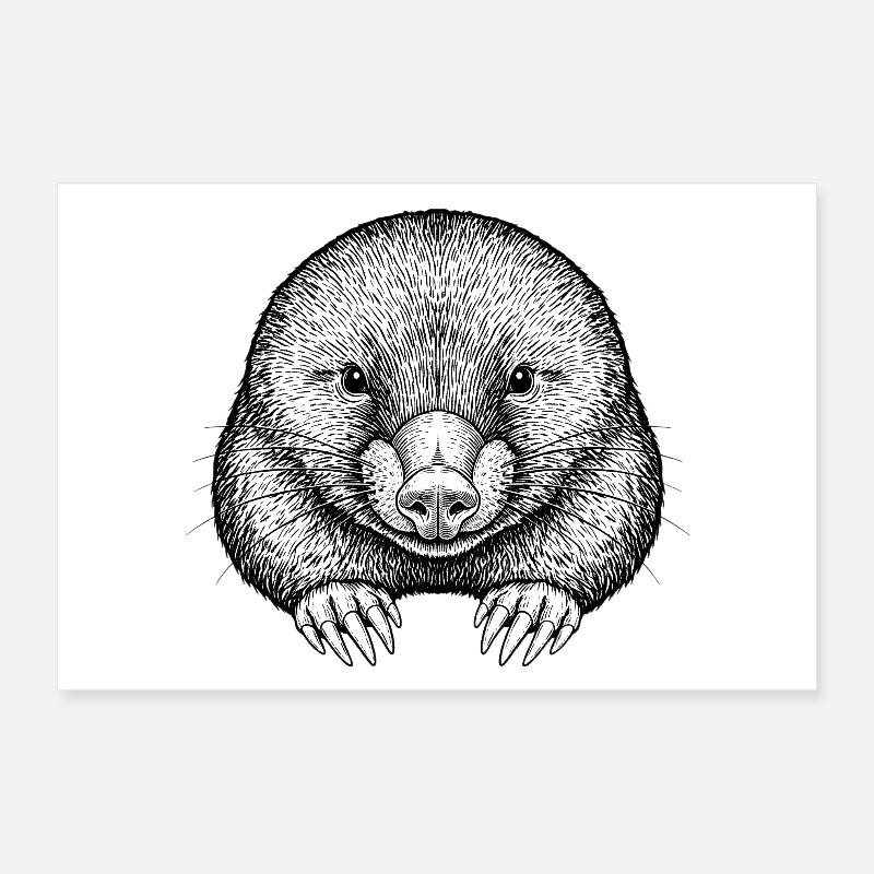 Maulwurf Poster 30x20 cm