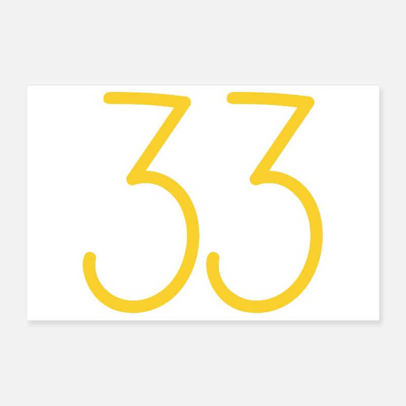 33 Poster 12" x 8" (30x20 cm)