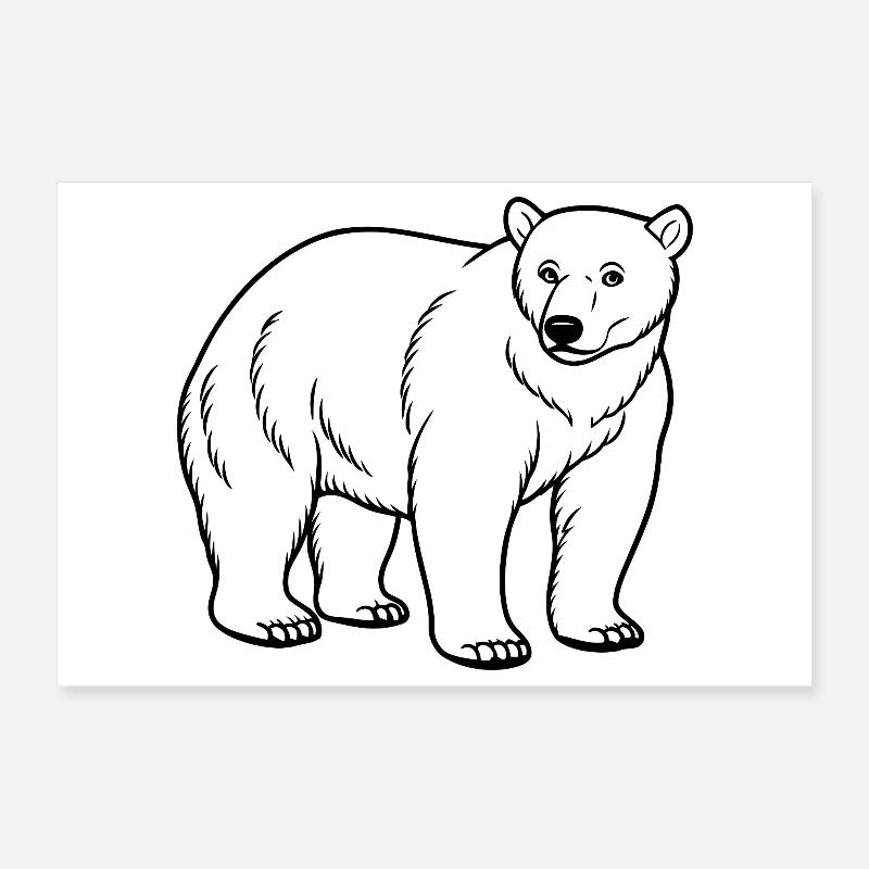 Eisbär Poster 30x20 cm