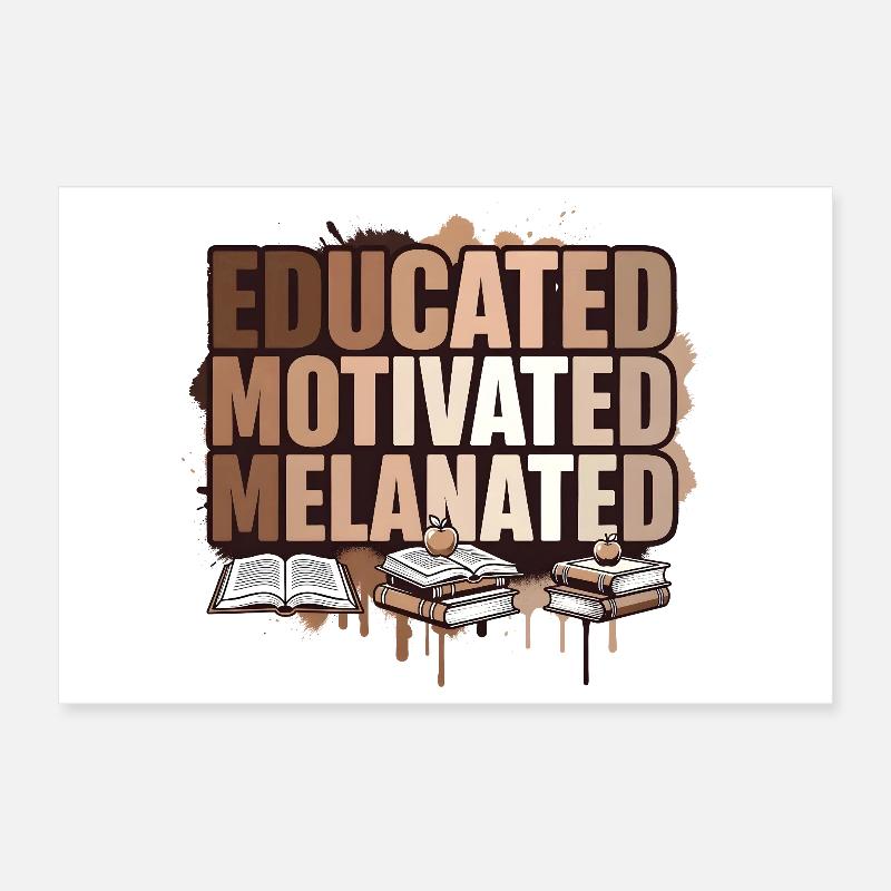 Éducation, motivation, émancipation mélanée Poster 30 x 20 cm