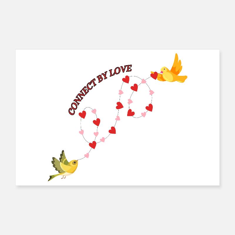 Connected by love Poster 12" x 8" (30x20 cm)