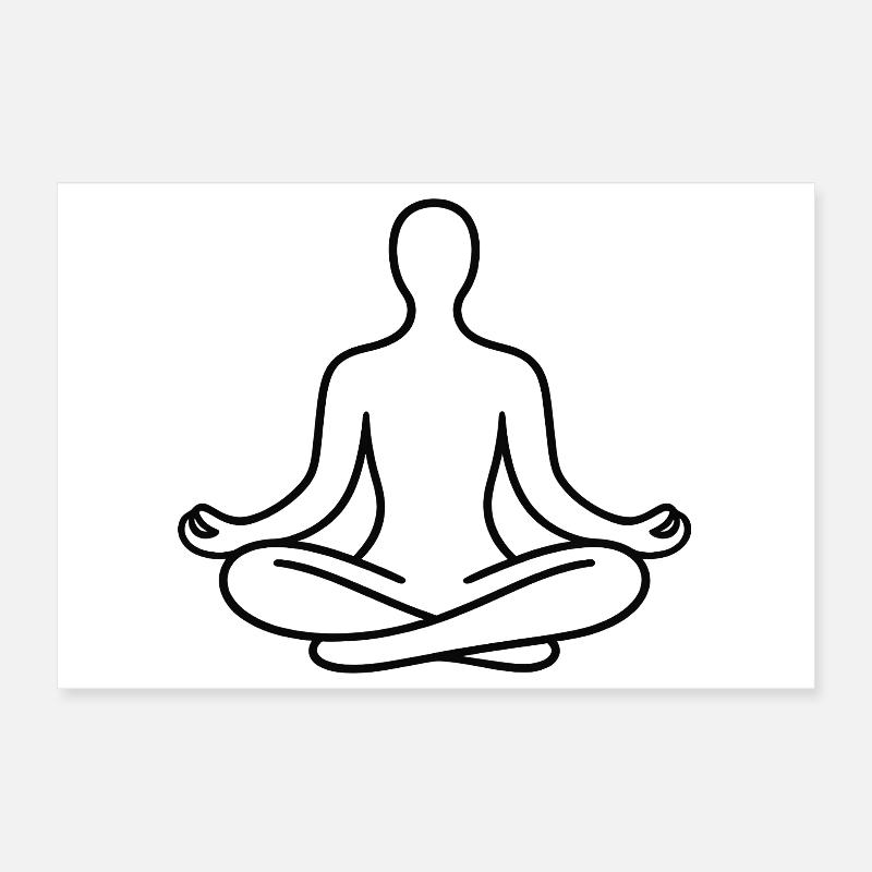 Tracé de lignes de position Lotus Poster 30 x 20 cm