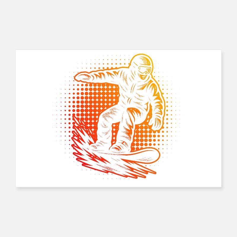 Direct Snowboard Statement Poster 12" x 8" (30x20 cm)