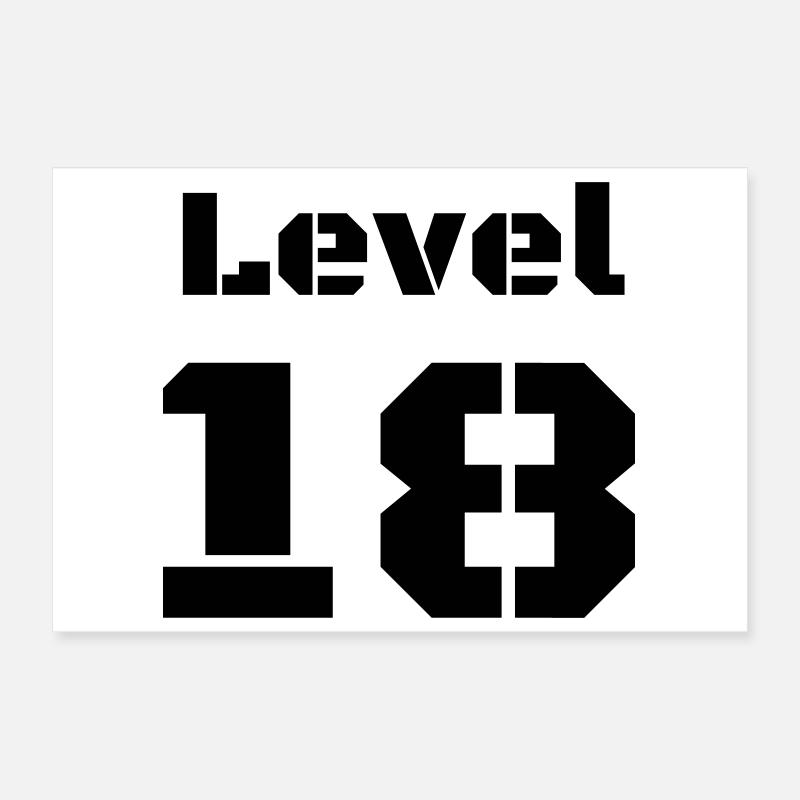 Level 18 Poster 30x20 cm