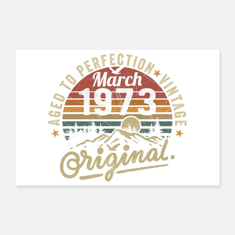 March 1973 Poster 12" x 8" (30x20 cm)