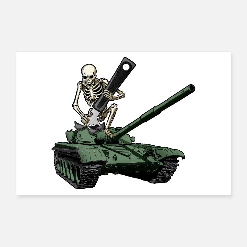 Panzerwehr - Ouvre-tin - Poster 30 x 20 cm - blanc