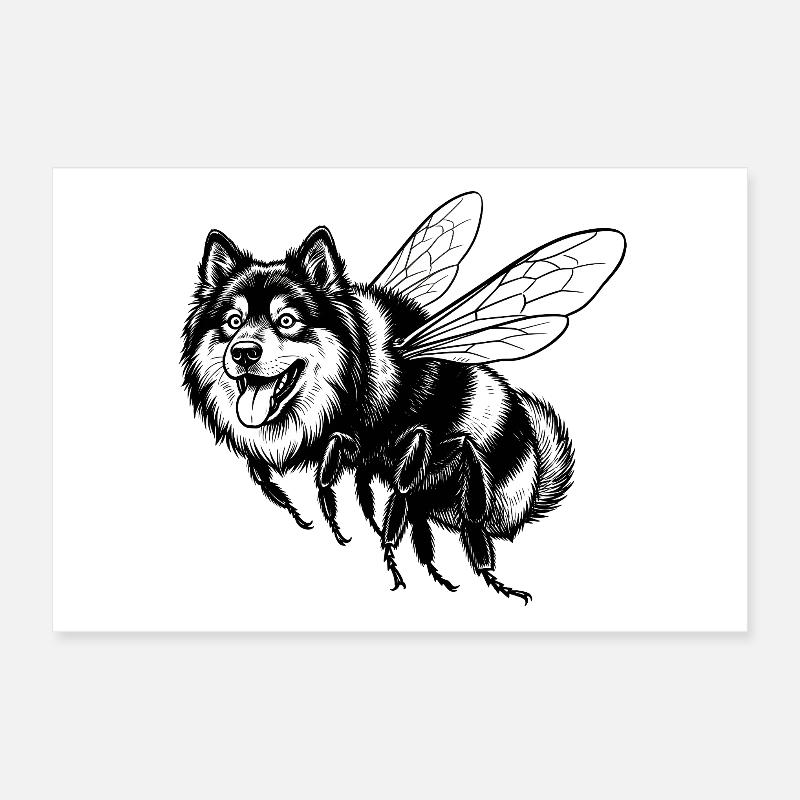 Eurasier | Hummelbär Poster 30x20 cm