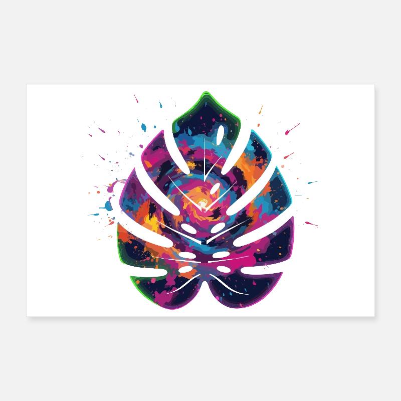 Conception de la feuille d’explosion de couleur Poster 30 x 20 cm
