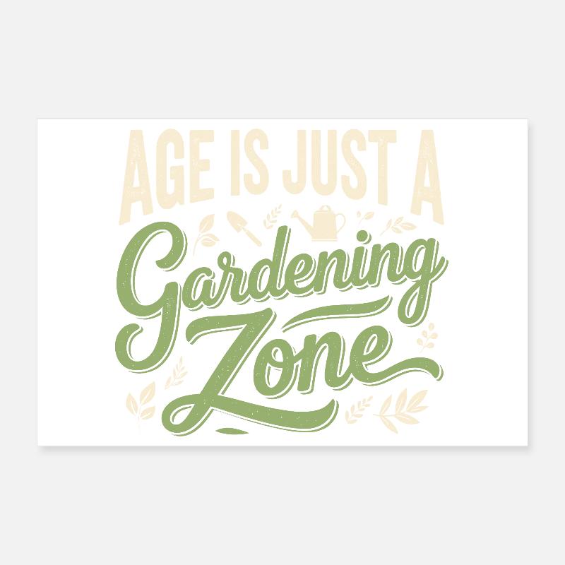 Alter nur Gartenzone | Gärtner Spruch Poster 30x20 cm