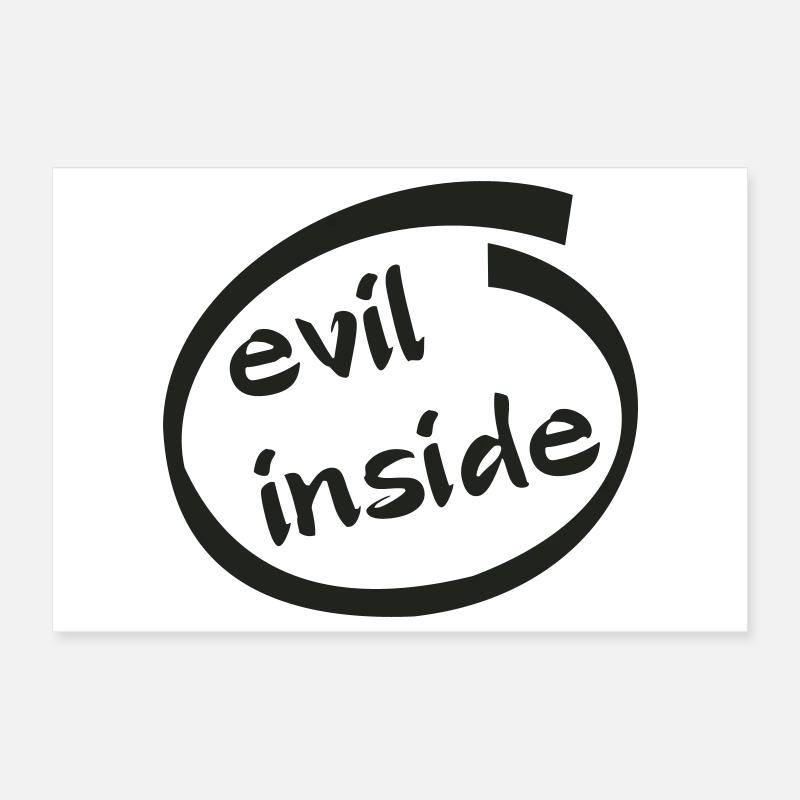 Evil Inside Ring Graphic Poster 30x20 cm