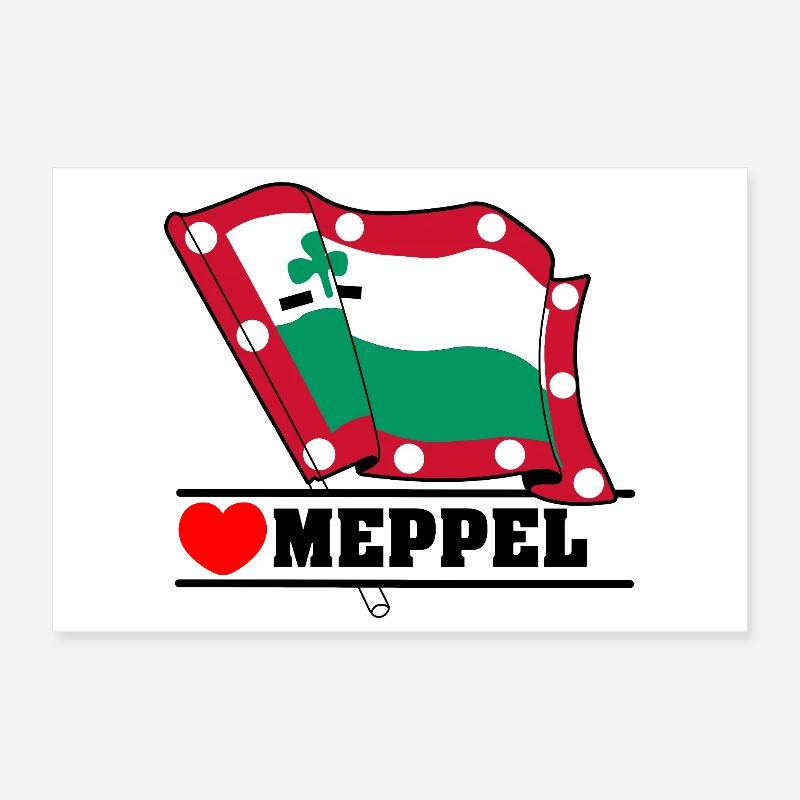 I Love Meppel – Meppeldag Edition Poster 12" x 8" (30x20 cm)