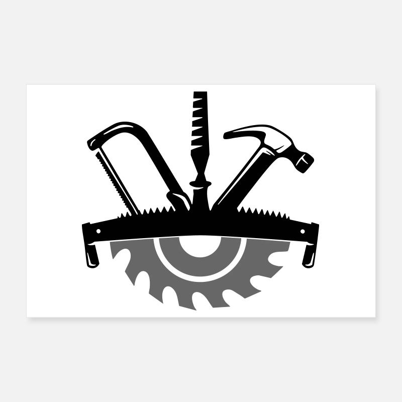 Outil de menuisier – Logo Craftsman Poster 30 x 20 cm