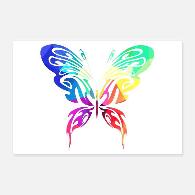 Oiseaux d’été coloré Poster 30 x 20 cm