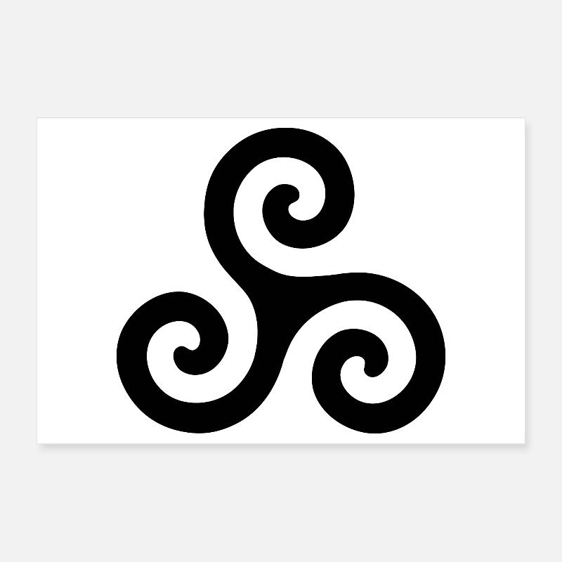 Triskele Poster 30 x 20 cm