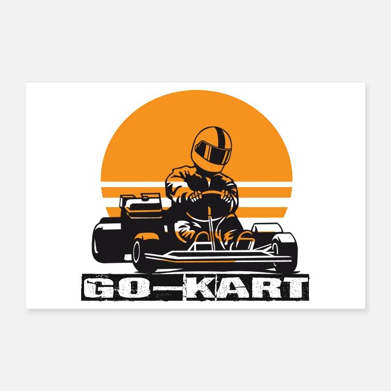 Go Kart Poster 30x20 cm