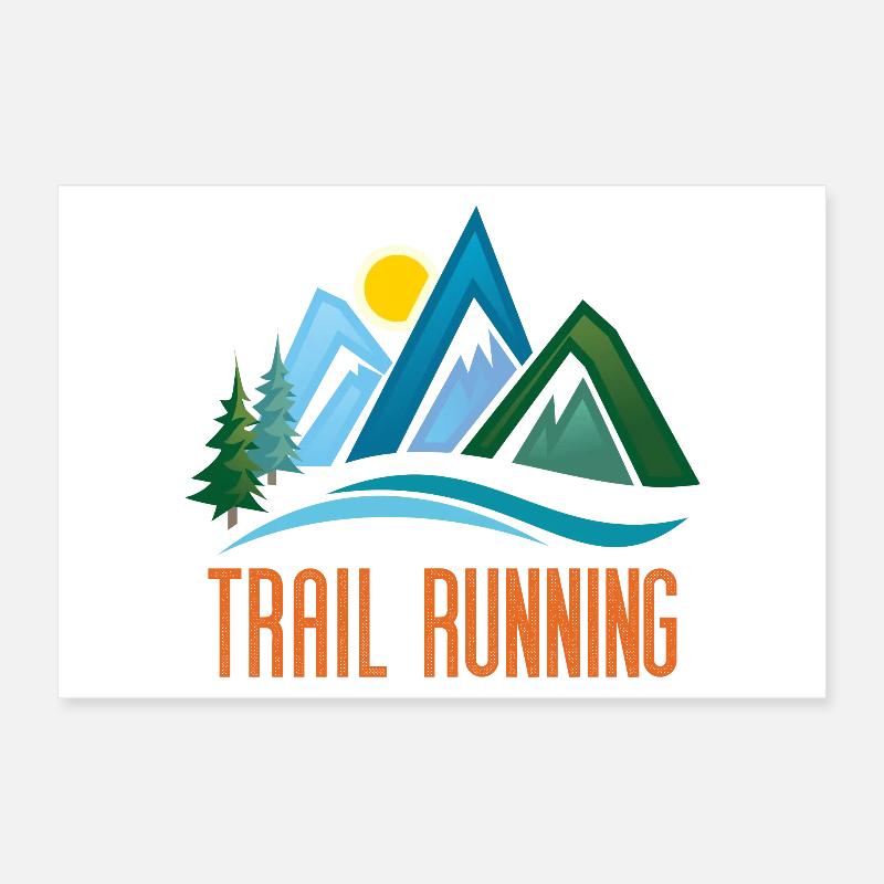 Trail Running Poster 30 x 20 cm