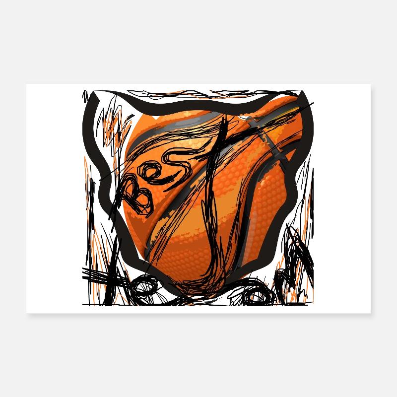 Basketball Poster 12" x 8" (30x20 cm)