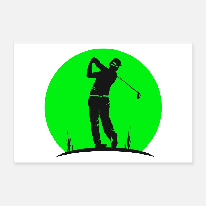 golf, golfing, vintage golf Poster 12" x 8" (30x20 cm)
