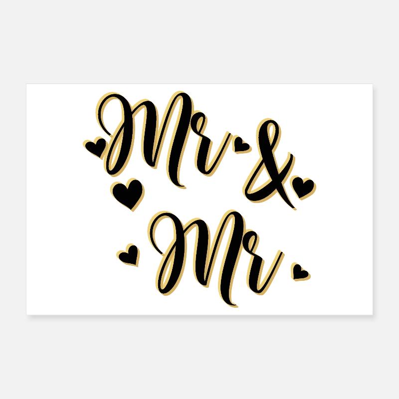 Mr And Mr Poster 30 x 20 cm