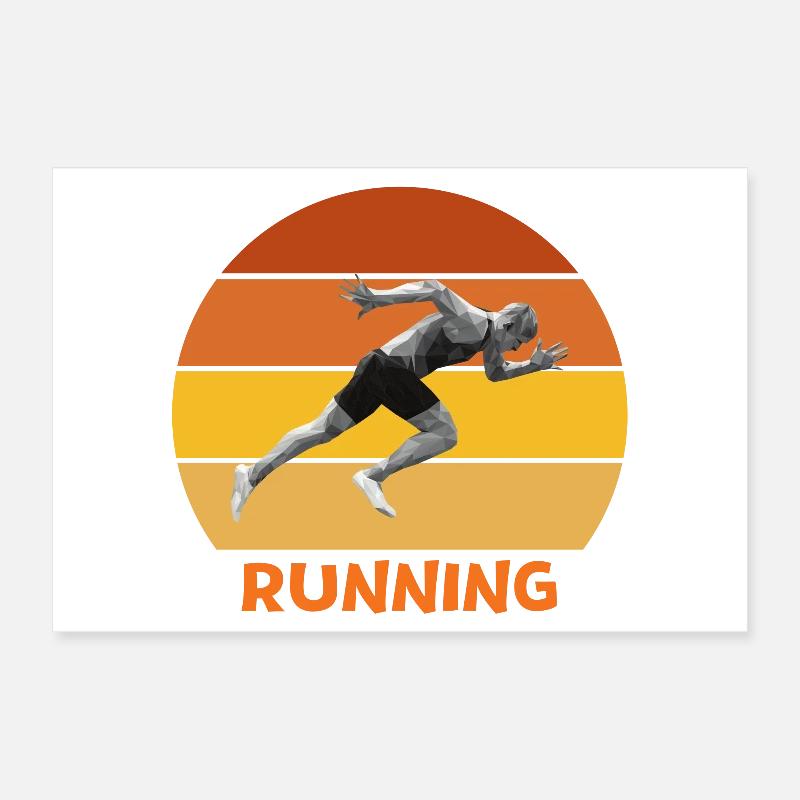 athletics, sprint, running Poster 12" x 8" (30x20 cm)