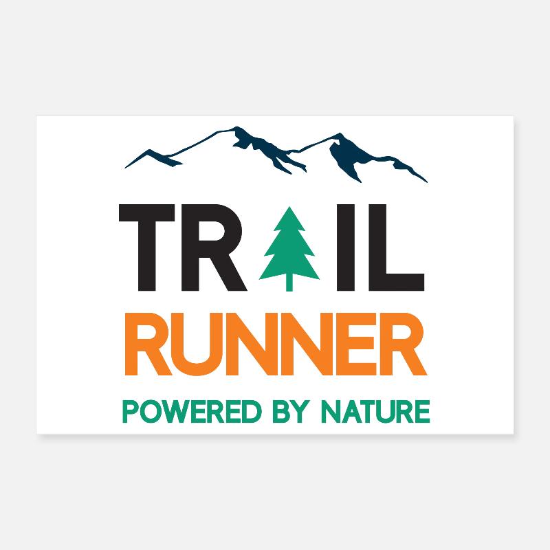 Trail Runner - Propulsé par la nature Poster 30 x 20 cm