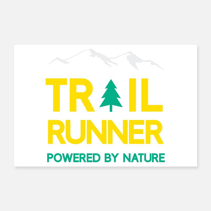 Trail Runner - Propulsé par la nature Poster 30 x 20 cm
