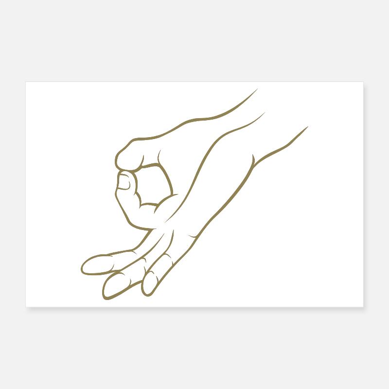 Trou de signalisation manuelle dans un jeu d’enfant Poster 30 x 20 cm