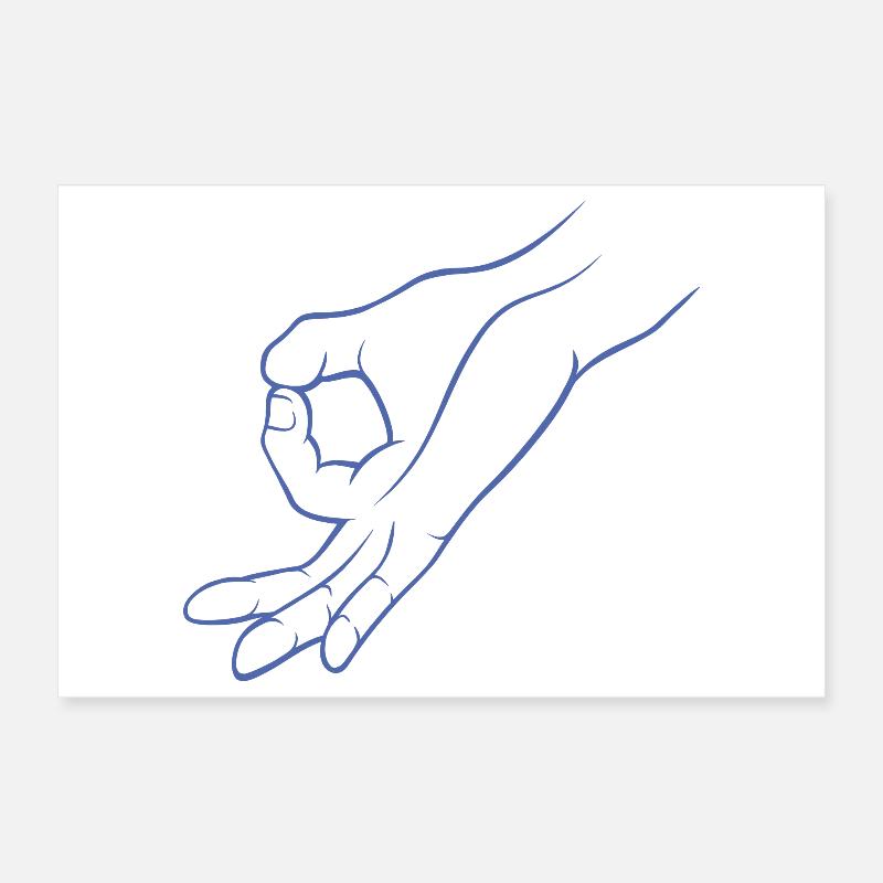 Trou de signalisation manuelle dans un jeu d’enfant Poster 30 x 20 cm