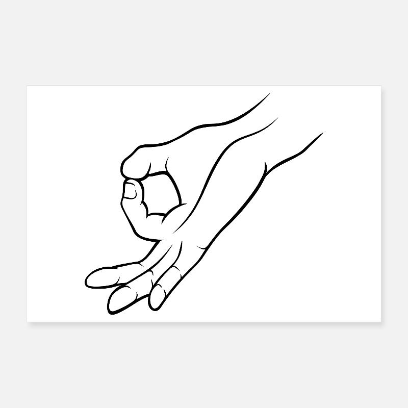 Trou de signalisation manuelle dans un jeu d’enfant Poster 30 x 20 cm