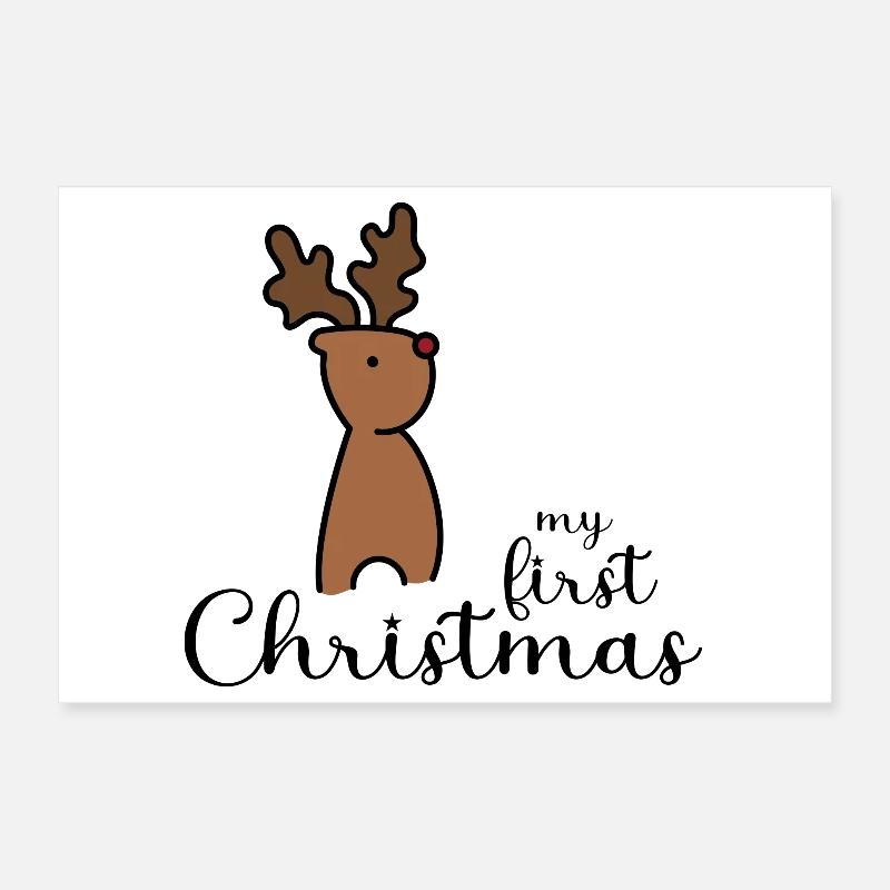 my first christmas design Poster 30x20 cm