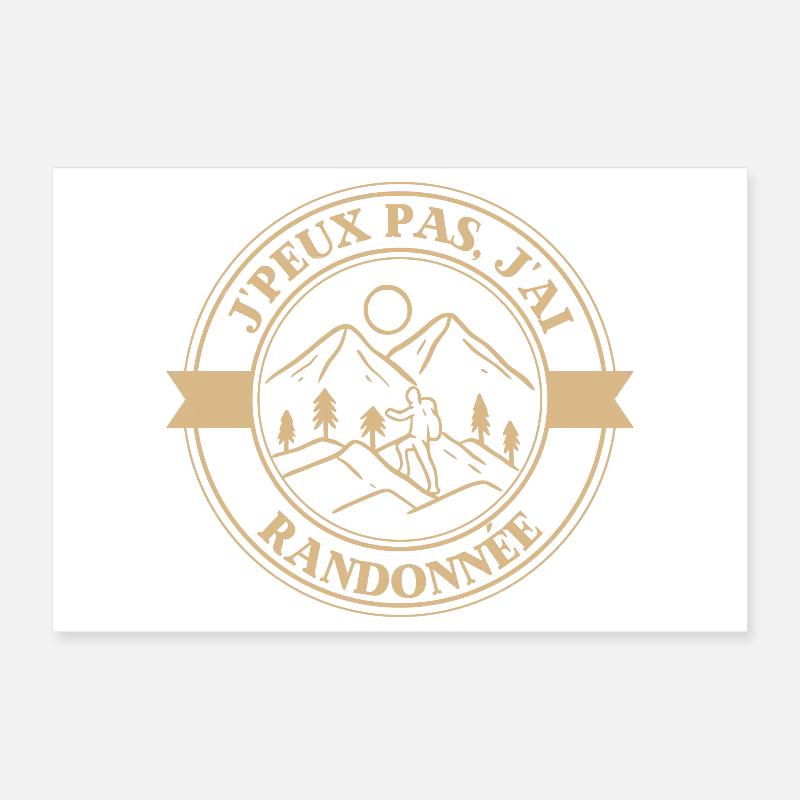 Aventure randonnée Poster 30 x 20 cm