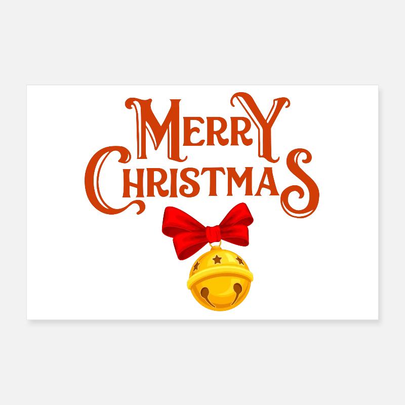 Merry Christmas, joyeux Noël, joyeuses fêtes Poster 30 x 20 cm
